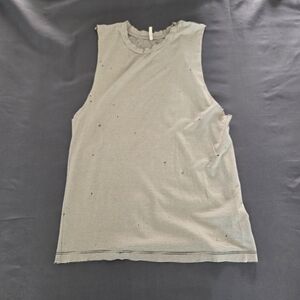 Emma & Sam Striped Sleeveless Tank Top - White/Black